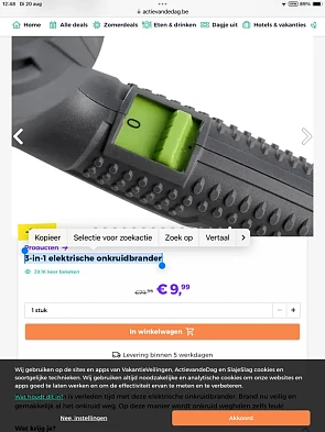 3-in-1 elektrische onkruidbrander