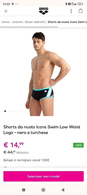 Arena zwemkledij tot 70% korting!