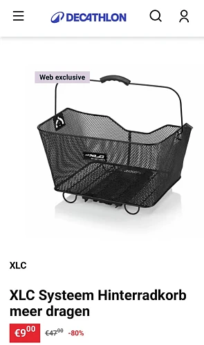 Fietsmand decathlon