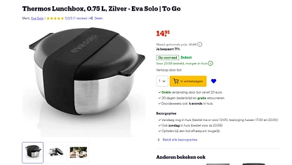 Thermos Lunchbox - 71% korting op Bol.com