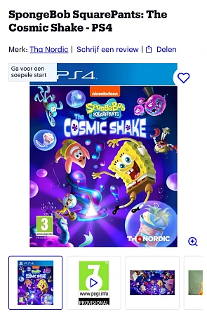SpongeBob SquarePants: The Cosmic Shake - PS4