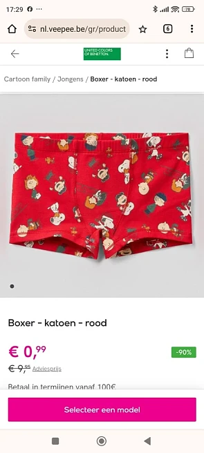 United colors of Benetton tot 90% korting!