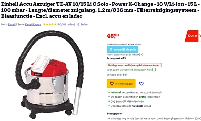 Einhell Accu Aszuiger