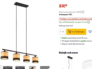 hanglamp bij bol