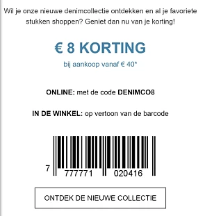 €8 korting bij aankoop vanaf €40 bij L&L