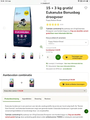 Eukanuba puppy droogvoer