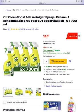 Cif cleanboost allesreiniger