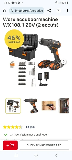 Worx accuboormachine WX108.1