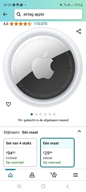 Airtag Apple 29,90€