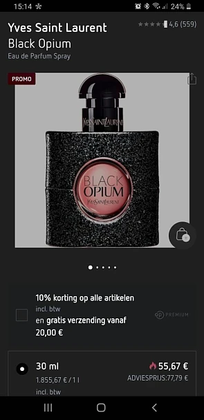 Yves Saint Laurent Black Opium 30 ml