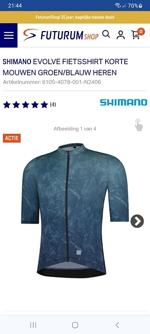 Shimano Evolve Fietsshirt Korte Mouwen Heren