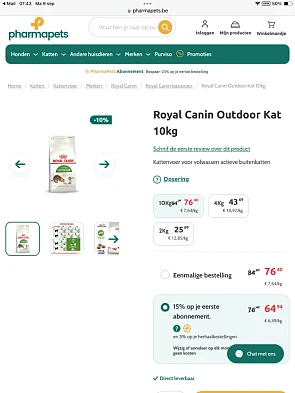 Royal Canin Outdoor Kat 10kg