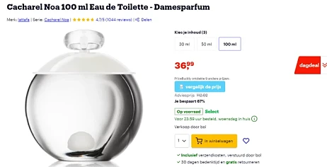 Parfums tot 60% korting!