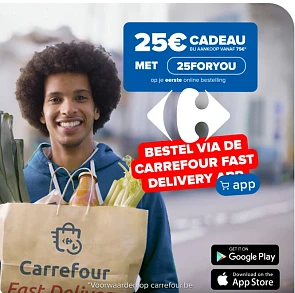 Kortingscode carrefour fast delivery be app
