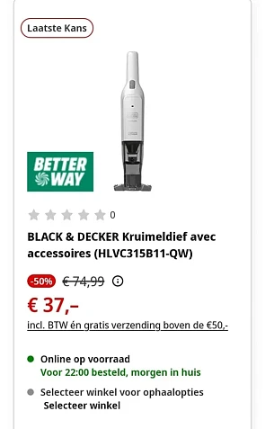 Black&Decker kruimeldief
