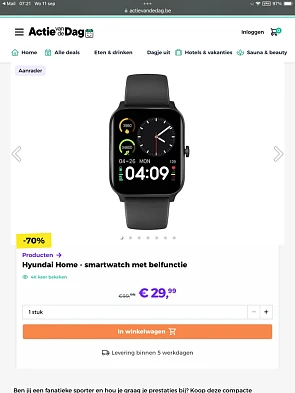 Hyundai Home - smartwatch met belfunctie