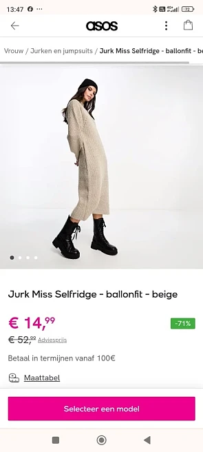 Tot 75% korting op kledij van Asos!
