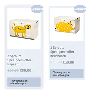 Actie op speelgoedkoffers van 3 Sprouts 🦄🐊