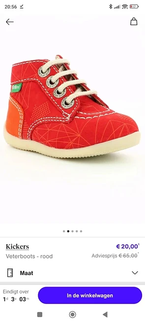 Kickers voor kindjes aan 20€