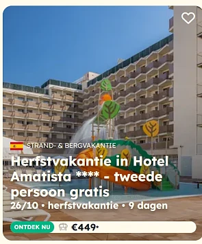Last-minute naar de zon met Lauwers ☀️ 2e persoon halve prijs