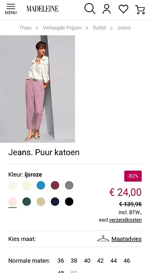 Outlet bij Madeleine