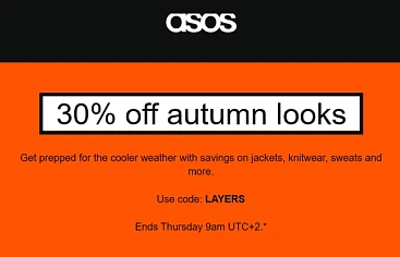 30% extra korting bij ASOS