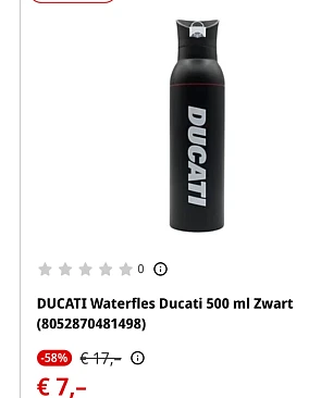 Waterfles Ducati 500 ml