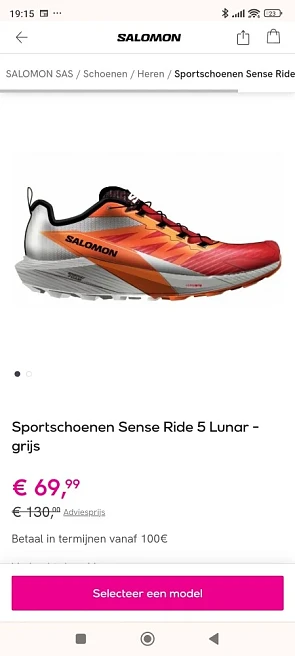 Salomon sportschoenen en kledij tot 60% korting