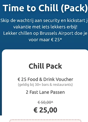 Brussels airport Time to Chill (Pack)