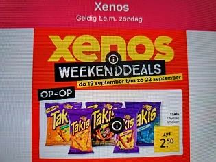 Xenos takis €2,50