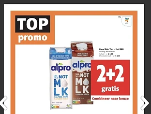 Promo alpro not milk