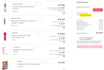 € 5 korting bij DI 🧼💄