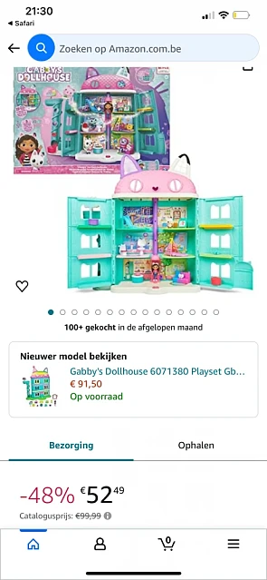 Gabby’s dollhouse aan -48% bij Amazon