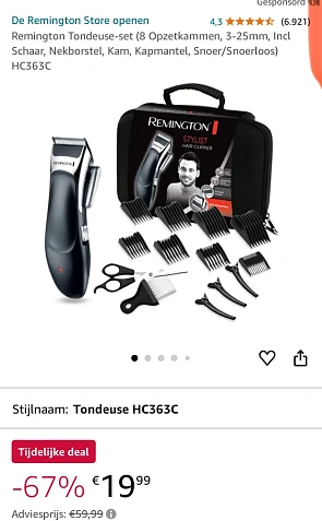 Remington Tondeuse-set