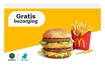 Gratis bezorging bij McDo