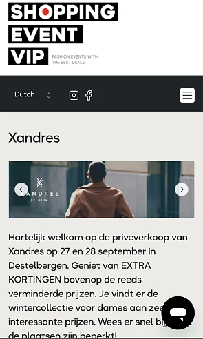 privéverkoop van Xandres