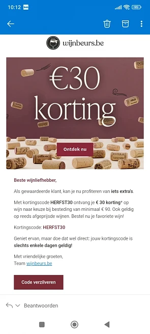 €30 korting bij wijnbeurs