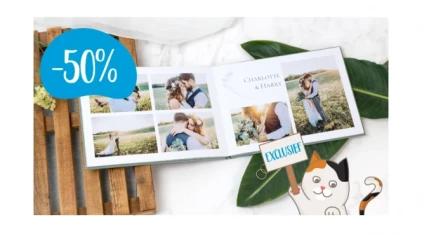 50% korting op large fotoboeken Smartphoto