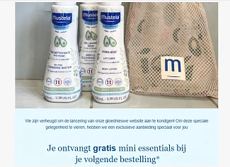 Gratis Mini set bij Mustela 👶