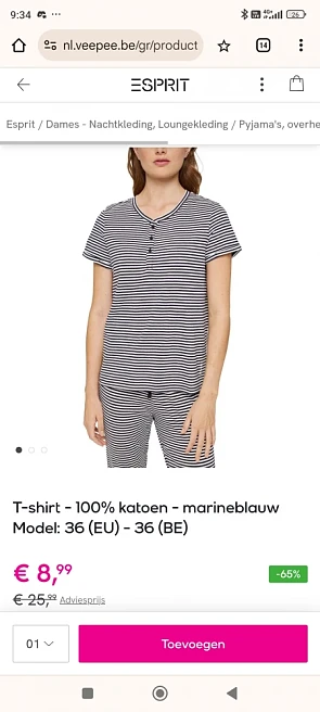 Esprit ondergoed en nachtkleding tot 70% korting