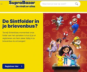 Gratis speelgoedfolder Sinterklaas bij SupraBazar 😍