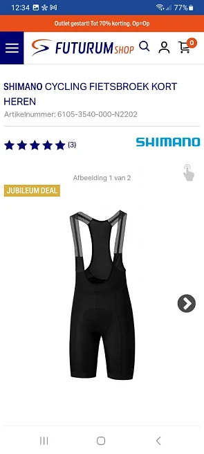 Shimano Cycling Fietsbroek Kort Heren