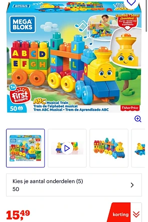Mega Bloks ABC Muzikale Trein