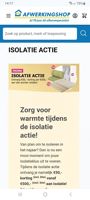 Isolatie actie