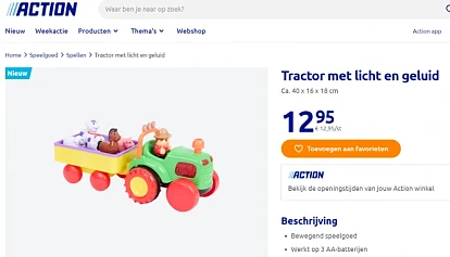 €12,95 Tractor met licht en geluid - dieren 🚜🐷