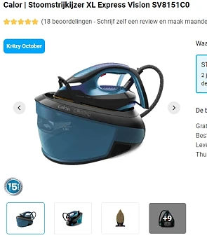 Calor Stoomstrijkijzer XL Express Vision SV8151C0