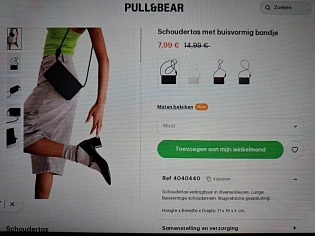Pull&bear schoudertas -46,69%