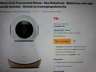 Babyfoon met app -21% bij bol