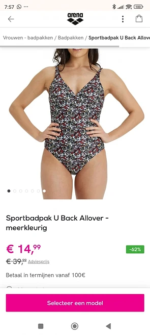 Arena zwemkledij tot 65% korting!