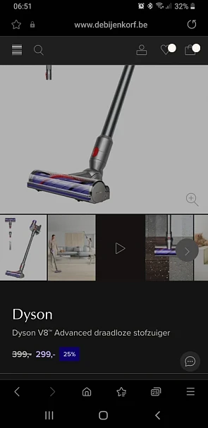 Dyson steelstofzuiger